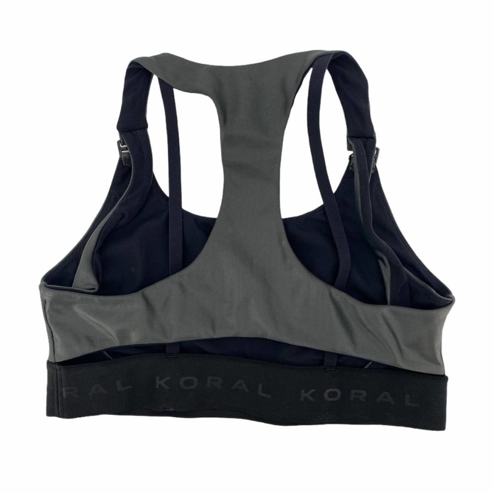 NEW Koral Downbeat Nursing Sports Bra Gunmetal - Picture 6 of 9